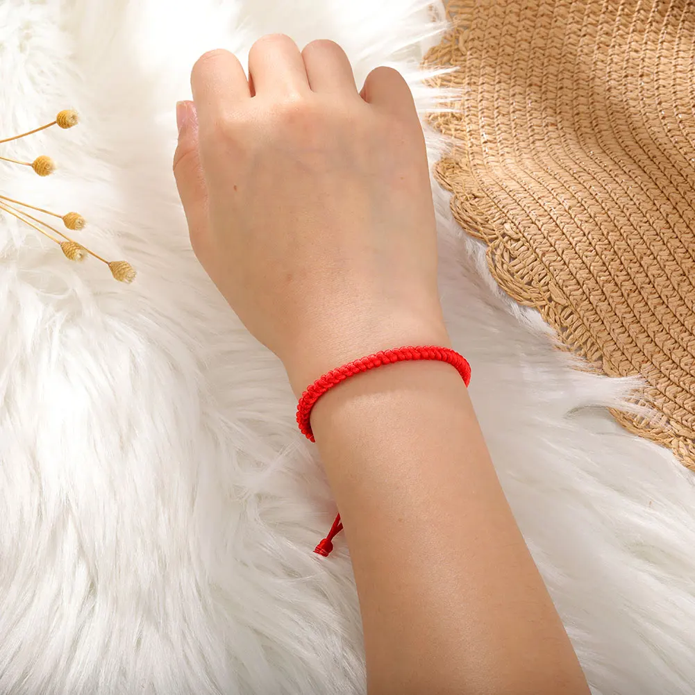 10 шт./лот браслет ручной работы со шнурком от сглаза для женщин мужчин девочек