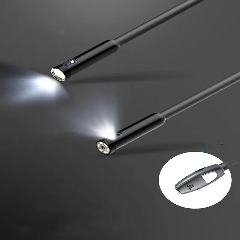 Double Lens USB Endoscope 720P Sewer Inspection Dual Camera IP67 Boroscope Type C Endoscopic for Android Smartphone PC | Безопасность и