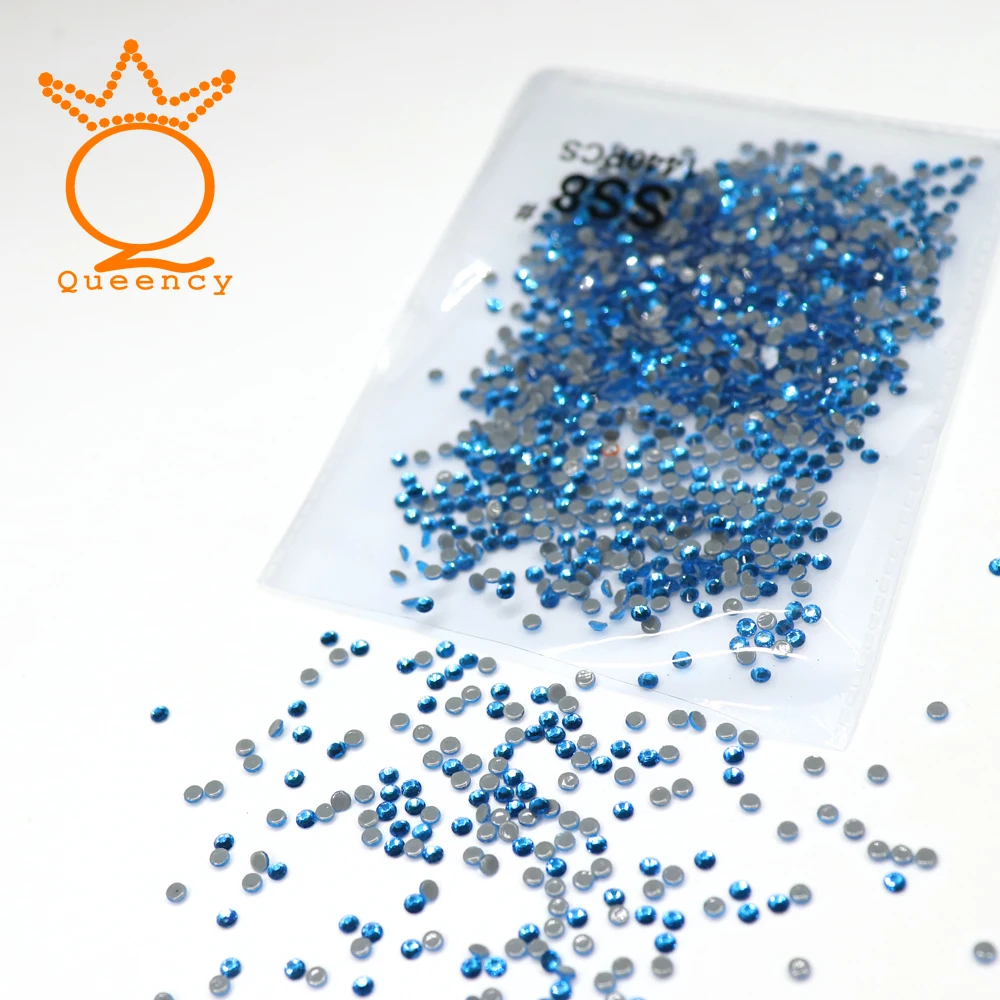 Горячая фиксация стразы с плоской задней поверхностью термоклейкие Кристальные