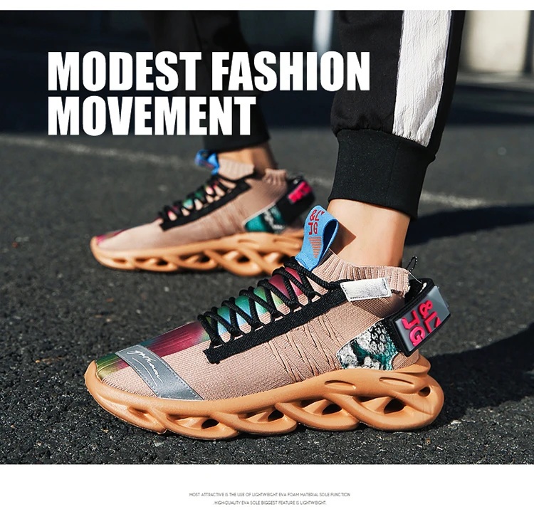 Спортивная мужская обувь для бега, дышащие мужские кроссовки Flyknit, кроссовки, летняя Уличная обувь для бега, Баскетбольная обувь, chaussure homme