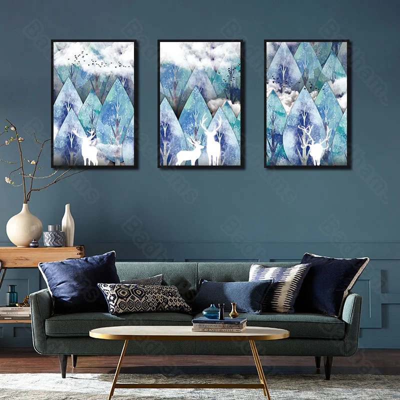 

Living Room Decorative Paintings Nordic Style Sofa Background Wall Paintings Bedroom Bedside Paintings Dining Room Mural