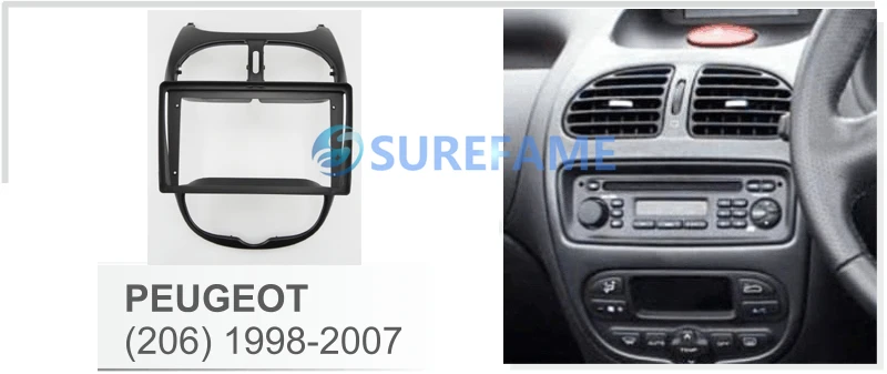 Панель автомобильной радиосвязи 9 дюймов для приборной панели PEUGEOT 1998-2010 г. В.