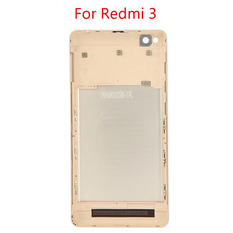 Совершенно для Xiaomi Redmi 3S 3 крышка батареи средняя панель Замена для Xiaomi Redmi 3 задняя дверь корпус
