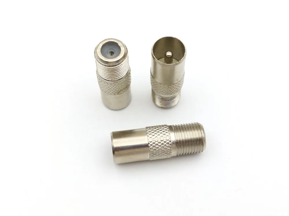 Никелированные соединители адаптера для телевизора со штекером PAL на гнездовой