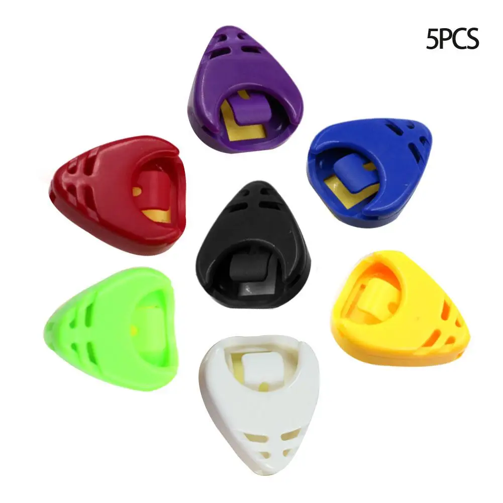 

Professional Alice Guitar Pick Holder Plastic Plectrum Stationery Mediator Storage Case Triangle Accessorie Self-adhesive Q Y7C8