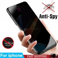 3d privacy black screen protector for apple iphone x xs max 6s 7 8 plus 11 12 13 pro max mini 11 se 2022 anti spy tempered glass