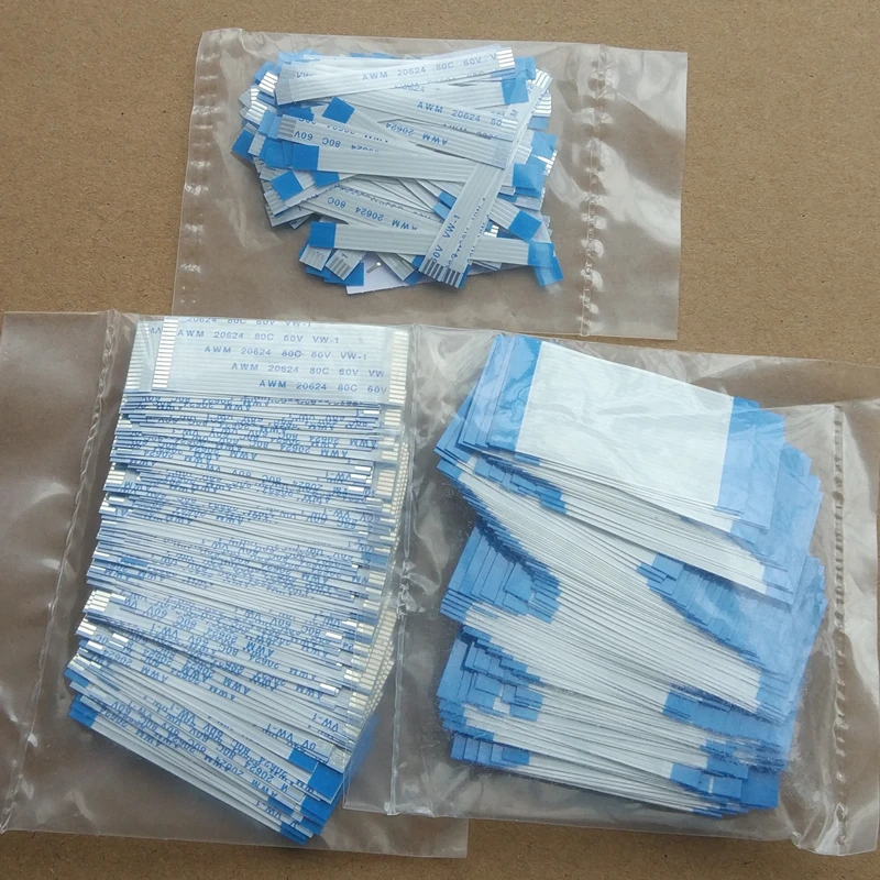 100 шт./лот 1 мм Шаг FFC/FPC Гибкий плоский кабель 5 см Тип же Сторона вперед ipsilateral 4