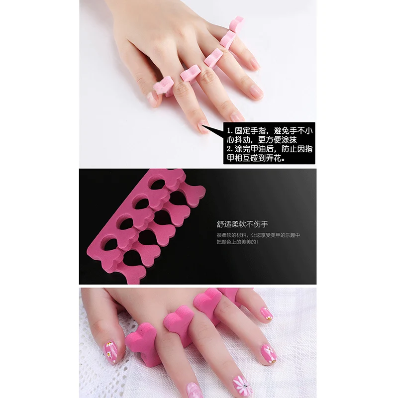 20 шт. разделители для ногтей из мягкой пены | Красота и здоровье