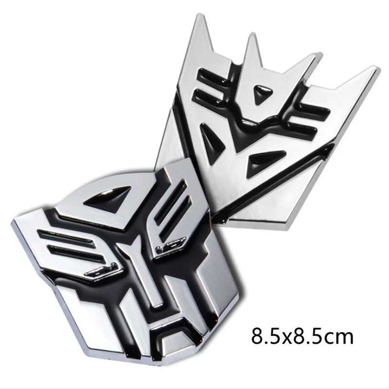 3D металлические автомобильные наклейки Трансформеры для фотографий эмблема