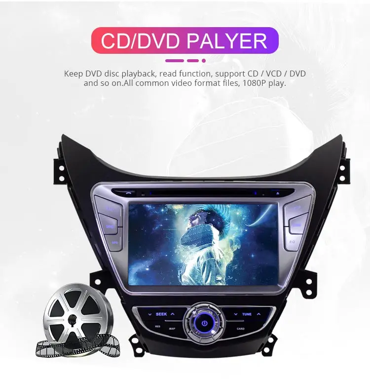 Besina Android 9,0 автомобильный dvd-плеер для HYUNDAI ELANTRA/i35/AVANTE 2010 2011 2012 2013 gps стерео Мультимедиа 2 Din Автомобильный Радио wifi