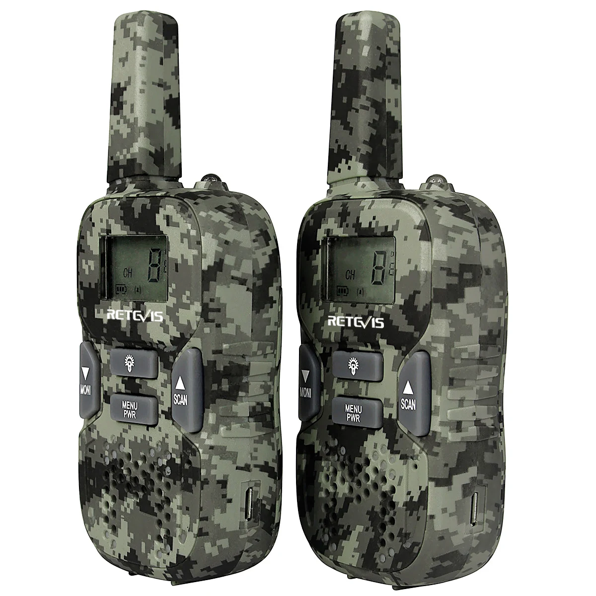 2 шт. мини рация Retevis RT33 0,5 Вт PMR446MHz портативная 2 способ радио usb зарядка VOX CTCSS/DCS подарок детям радио камуфляж