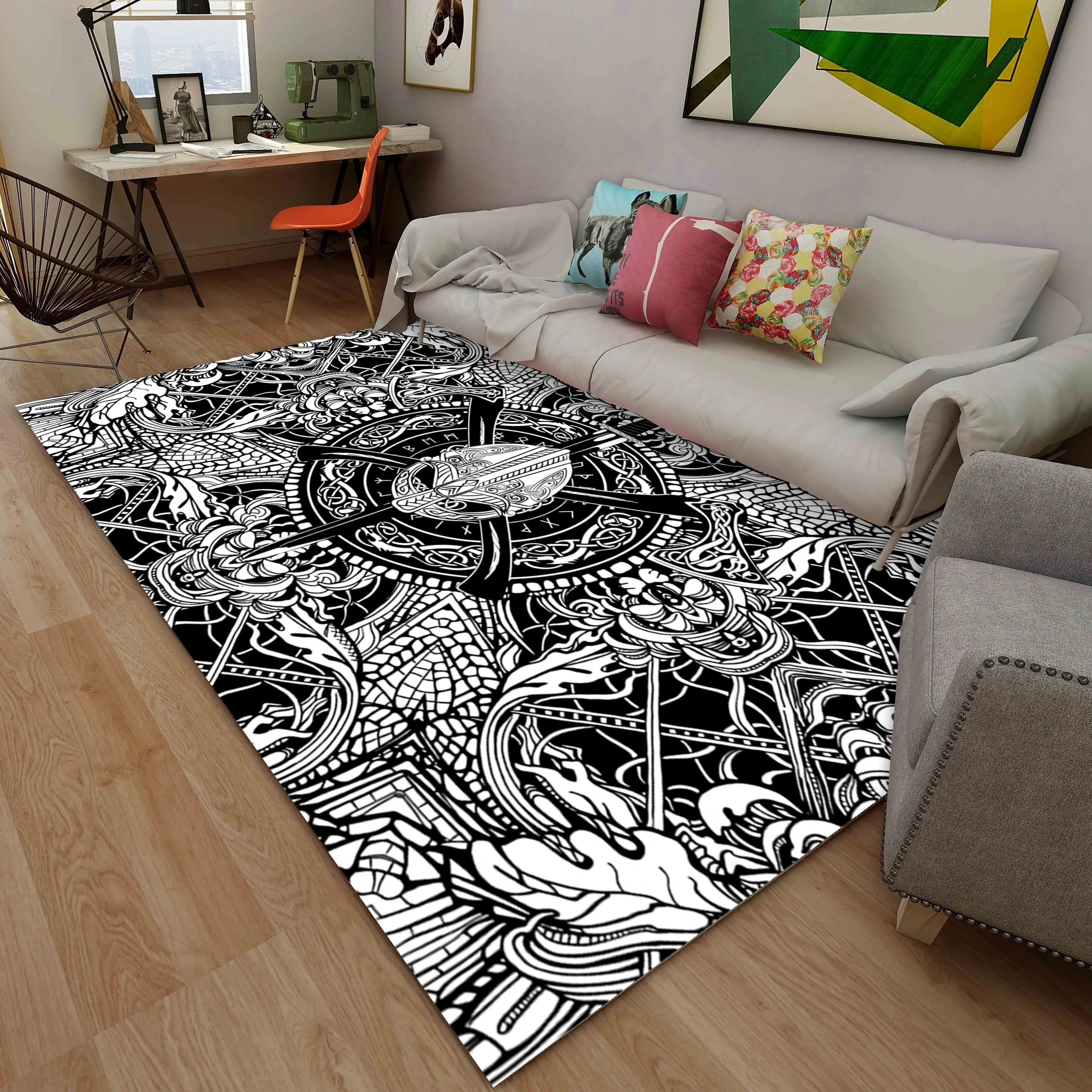 Коврик Magic Dragon с изображением лодки большой современный напольный коврик в стиле