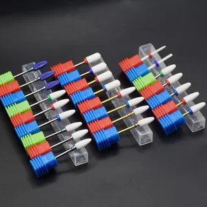 Маникюрный аппарат 24 типа керамический сверло для ногтей, фреза, электрические аксессуары для сверления ногтей для маникюра, 2,35 мм