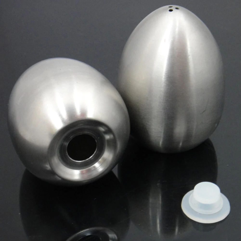 1 Or 3 Holes Stainless Steel Egg Shaped Cumin Spice Pepper Shaker Seasoning Bottle Kitchen Supplies Can Toothpick Jar Salt | Дом и сад