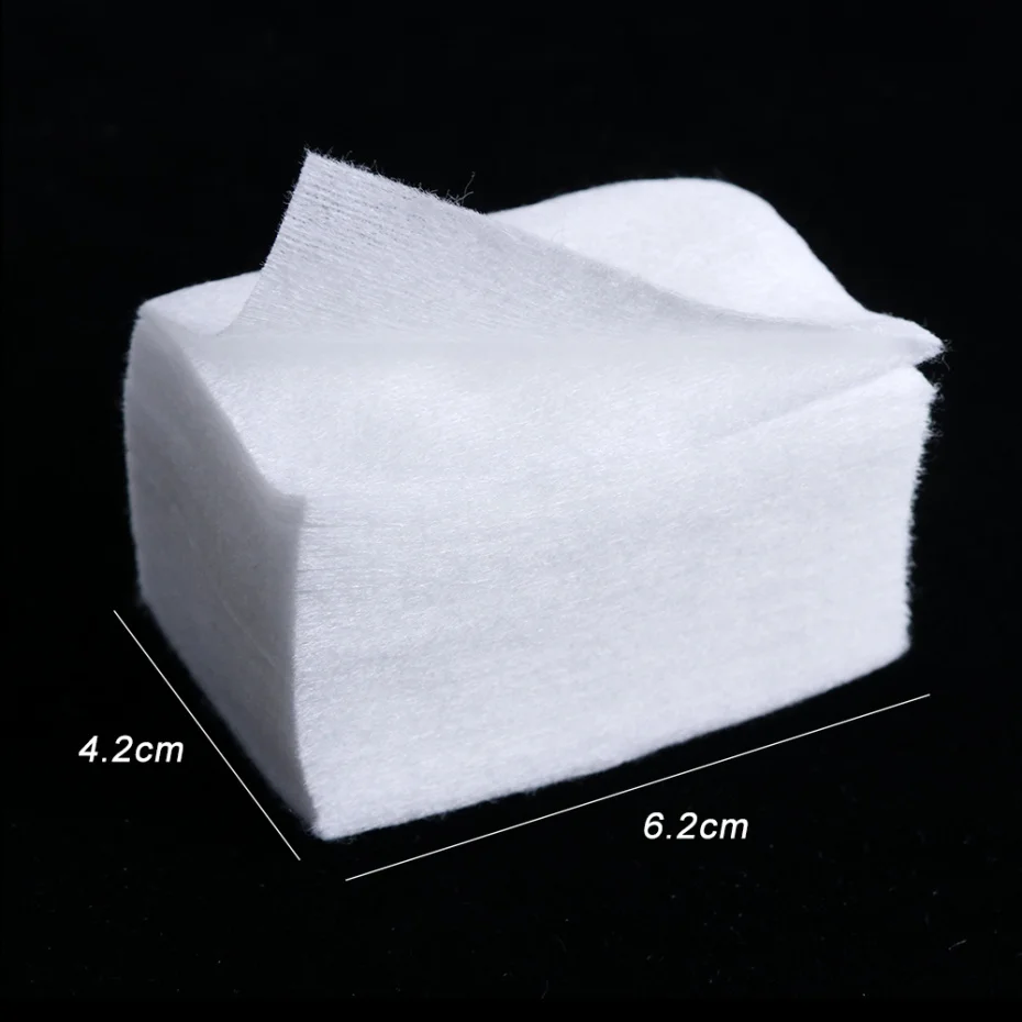 1 упаковка безворсовые салфетки для снятия лака ногтей |