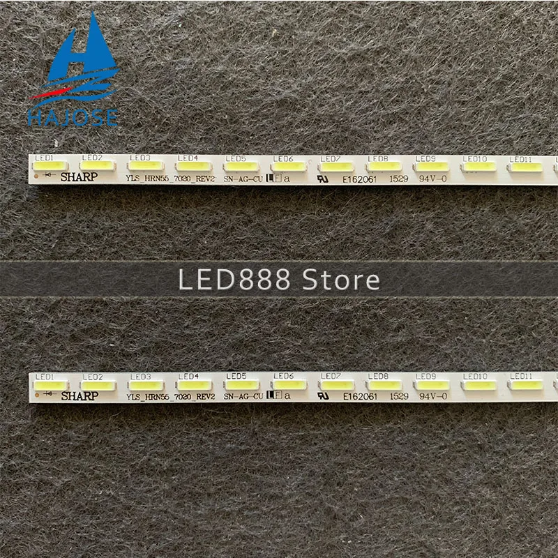 Новый комплект 2 шт. 64 светодиода 596 мм светодиодная полоса для Sony Sharp XBR-55X850C 75.P3C08G001