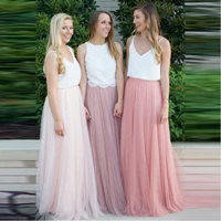 hot sale women 3 layers lace maxi long skirt elastic waist tulle skirt bridesmaid ball skirts plus size womens casual skirts