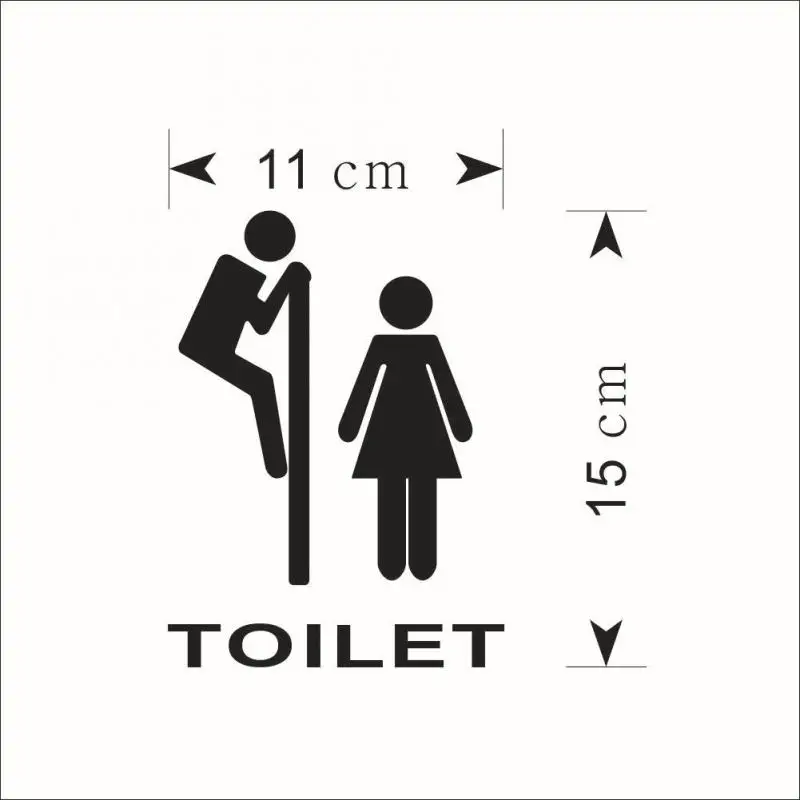

Toilet Sticker Cat Decals Wall Sticker Paper Kids Room Bedroom Home Decoration Decal Waterproof Decoration DIY Free shipping