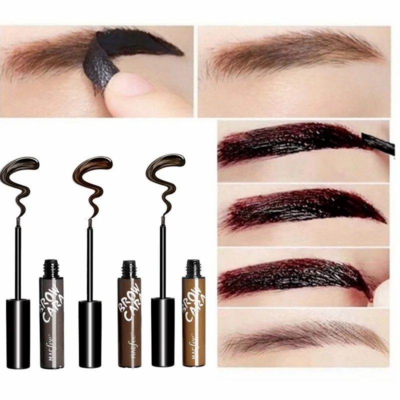 

Natural Makeup Eyebrow Enhancers Liquid Gel Long Lasting Waterproof Easy To Wear Tear Peel-off Brow Tattoo Tint Eyes Brows 1pcs