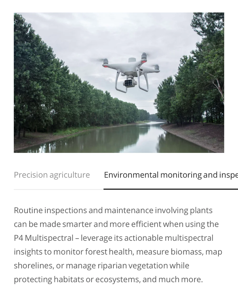 DJI P4 MULTISPECTRAL Высокоточный Дрон с плавно интегрированной системой многоспектральной визуализации Phantom 4