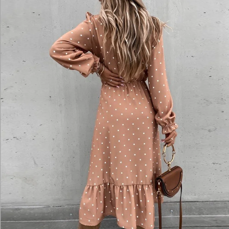 Пикантная Осенняя женская одежда Maxivestido открывающийся сбоку ретро цветочный