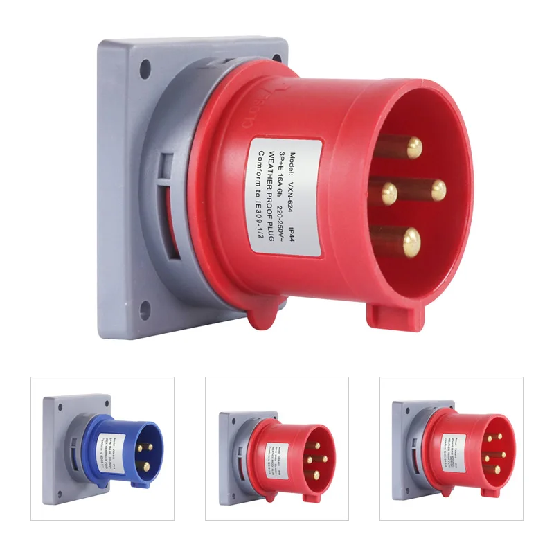 16a 32a водонепроницаемый промышленный анти-вилки и анти-розетки обратный