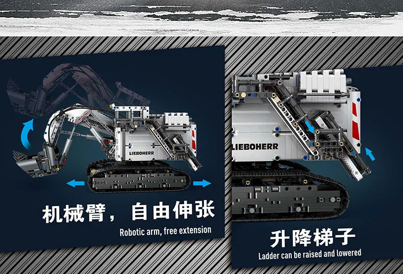 Technic Mining Excavator R9800 модель совместима 42100 строительные блоки кирпичные моторы набор питания MOC-1874 город детские игрушки подарки