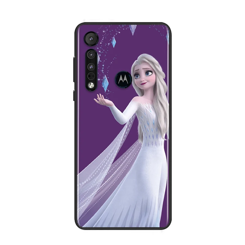 

Disney Frozen For Motorola G9 G8 G Edge One E7 E6 Power Lite Marco Hyper Fusion Plus Play Black Phone Case
