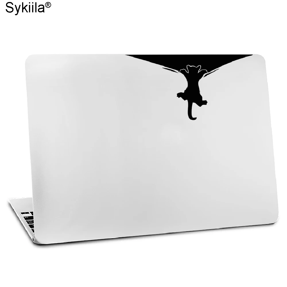 Виниловая наклейка для apple macbook air, 11, 13 дюймов, для Mac Pro, retina, 13, 15, чехол, светящаяся черная наклейка, кошка, обезьяна, волк, сенсорный