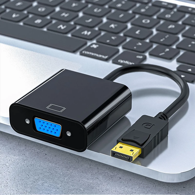 Дисплей Порты и разъёмы дисплей DP to VGA кабель адаптер конвертер Папа мама для ПК