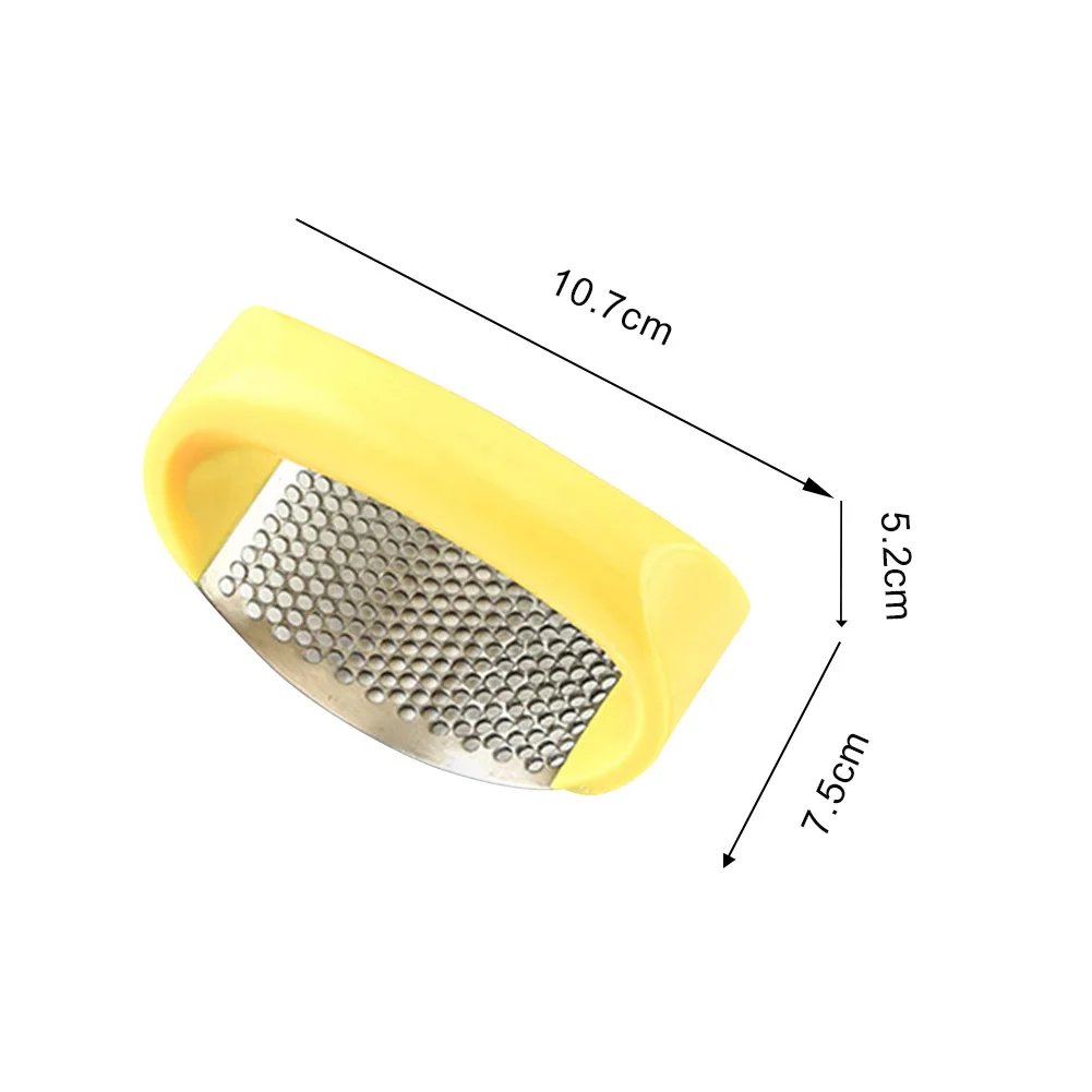 

Hot Household Garlic Crusher Stainless Steel Garlic Presser High Hardness Manual Chopper Ginger Squeezer Garlic Grinding Slicer