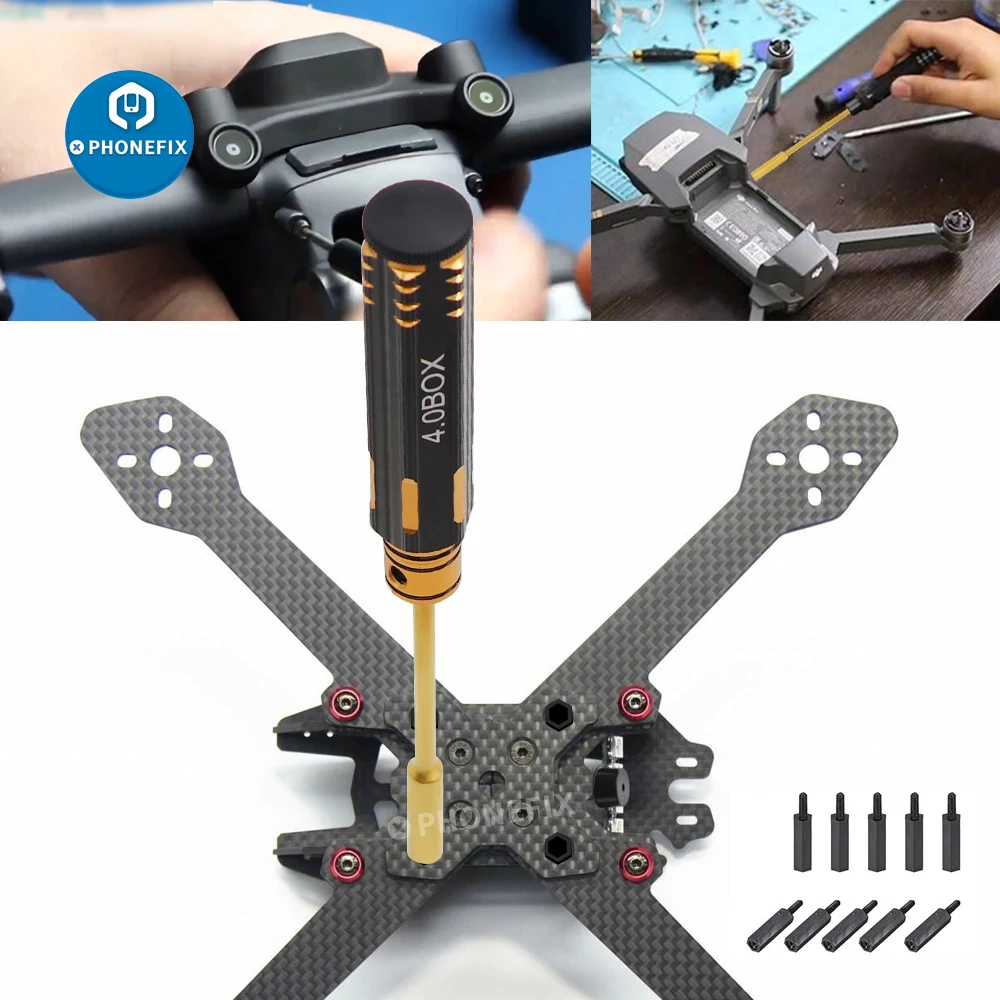 4 in1 Hex Screw Driver Tools Kits Set Precision RC Hexagon Head 4.0/5.5/7/8mm Socket Screwdrivers For FPV Drone Car Repair | Инструменты