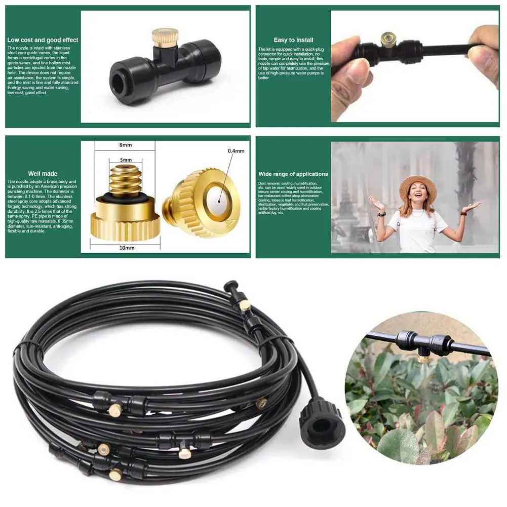 

Universal Rotation Spray Set 6/9/12/15/18 Meters Automatic With Quick Plug Nozzle Low Pressure Outdoor Spray System