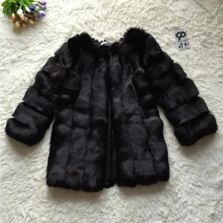 CP10 Black CP искусственный мех фабрика Лисий искусственный мех пальто женское зимнее теплое пальто с длинным рукавом из искусственного меха пальто женское пальто из искусственного меха пальто CP10 - Цвет: CP10 Black