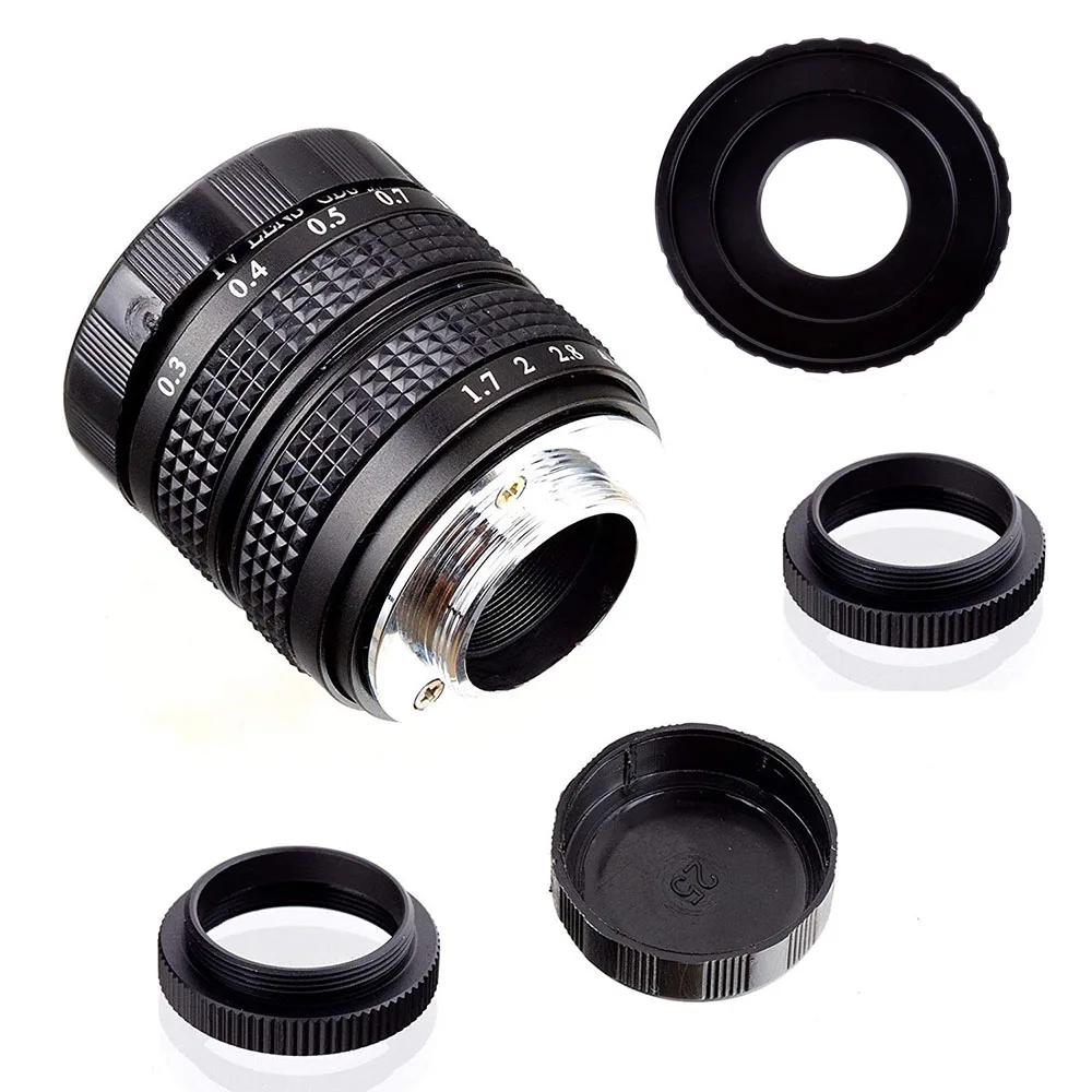 Фуцзянь 35 мм F1.7 Большая диафрагма CCTV TV Movie C Mount lens для Canon крепление беззеркальной
