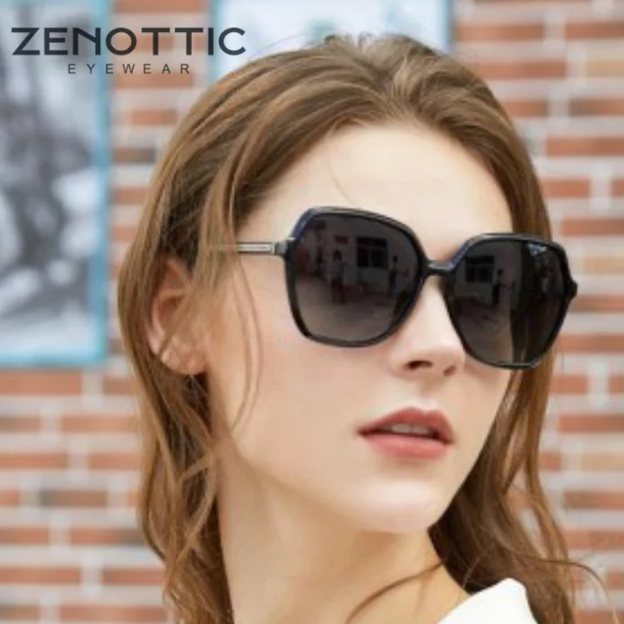 

ZENOTTIC Oversized Polarized Sunglasses for Women Luxury Brand Butterfly Anti-UV Shades Goggles Outdoor Driving Sun Glasses