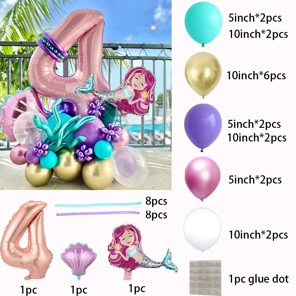 38 шт./компл. мультяшный воздушный шар из фольги в виде маленькой принцессы