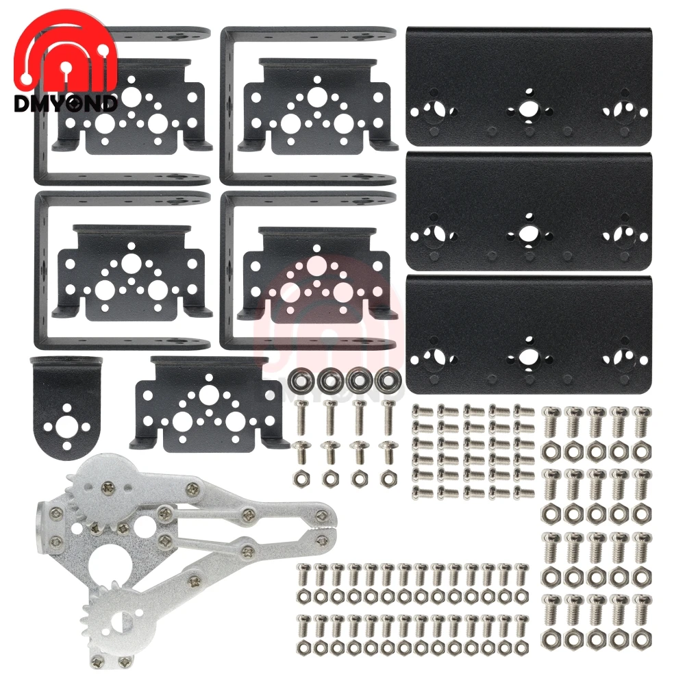 Алюминиевый робот 6 DOF Arm Claw Mount Механическая Роботизированная рука зажим коготь