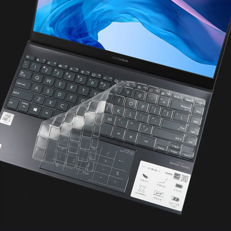 

13.3"For Asus ZenBook 13 U3700J U3700E U3700 UX325 UX325J UX325JA UX 325 JA Laptop Keyboard cover TPU skin clear Protector