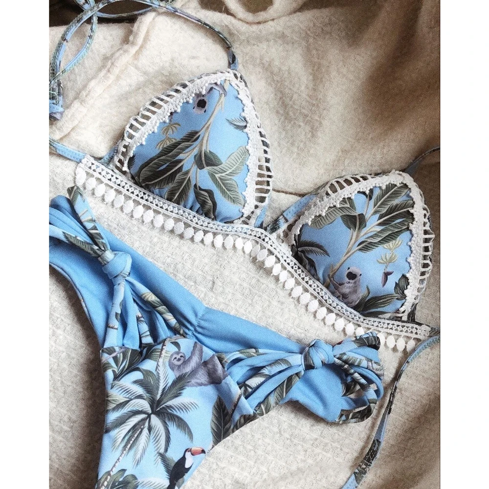 Бикини 2020 одежда для плавания Женский бразильский комплект бикини купальный