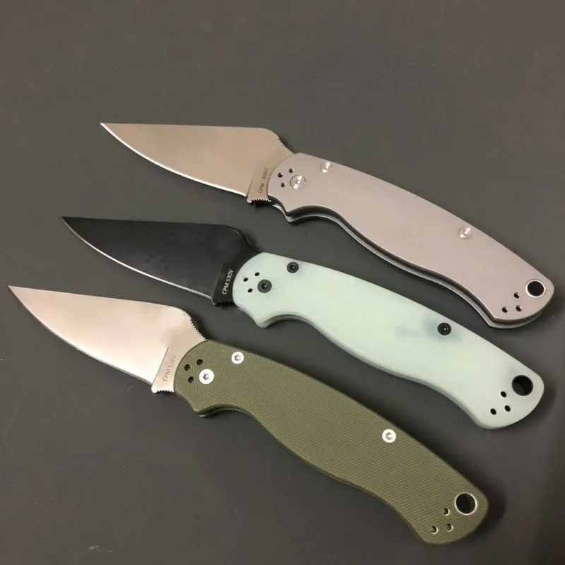 Новый Титан/G10 ручка карманный Ножи D2/440C лезвие G10 Ручка складной EDC инструменты 13