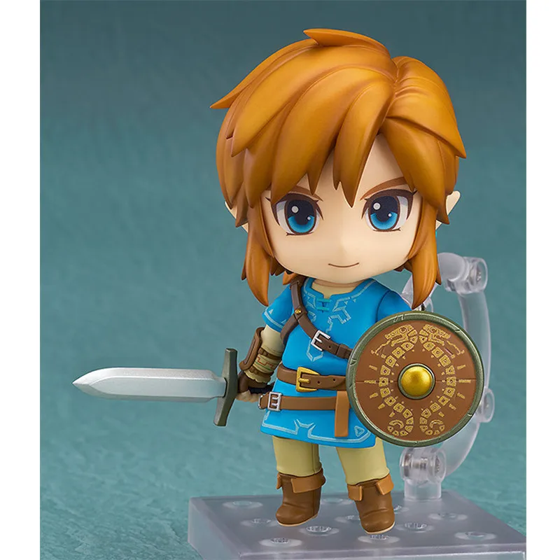 Zelda Anime Figure Link Figurine PVC Toys Dolls #733 Breath Of The Wild Figma Statue Model Changeable Juguetes Xmas Brinquedos