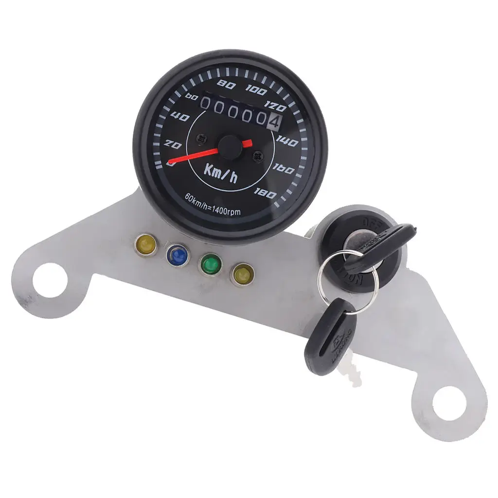 Motorcycle LED Digital Odometer Speedometer Tachometer Gauge Turn |