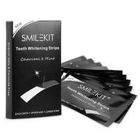 summer new activated charcoal teeth whitening strips double elastic oral hygiene care bleaching strips 5d gel teeth whiten tools