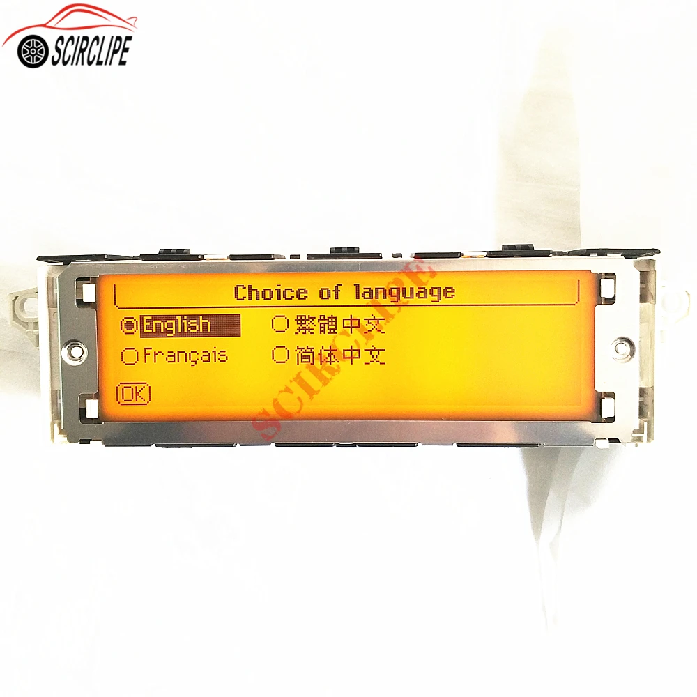 Автомобильный Желтый экран с поддержкой USB и Bluetooth 12 контактный дисплей для Peugeot 307