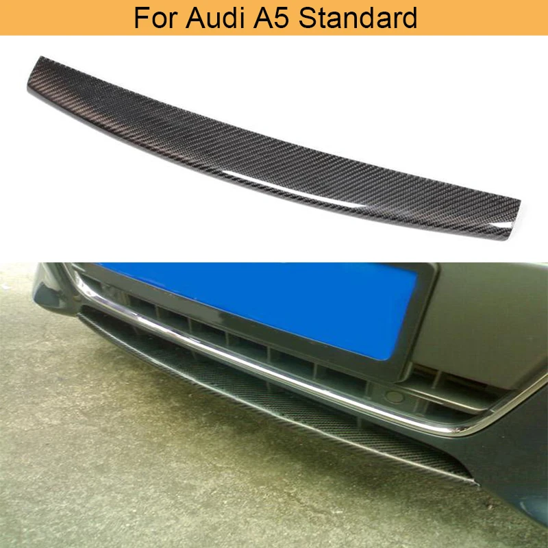 

Автомобильный передний бампер, спойлер для Audi A5 Standard 2D 4D 2008 - 2011 Non Sline S5, передний бампер, губа, подбородок, углеродное волокно/Черный FRP