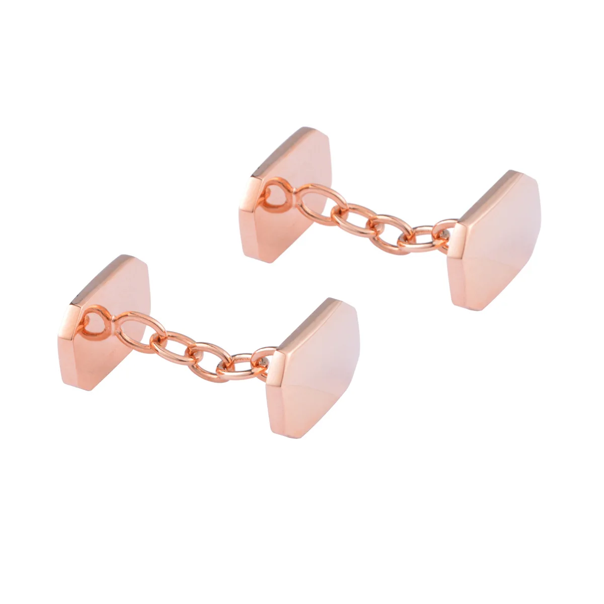 Запонки на цепочке для мужчин эксклюзивные элегантные зеркальные запонки под