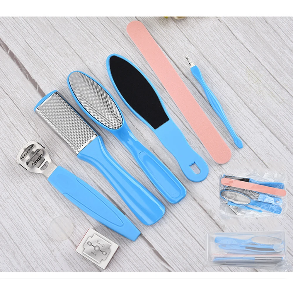 

8pcs / Set Pedicure Machine Manicure Foot Care Tool Exfoliating Prevent Dead Skin Manicure Feet Care Tool Set Foot Scrub Rub fee