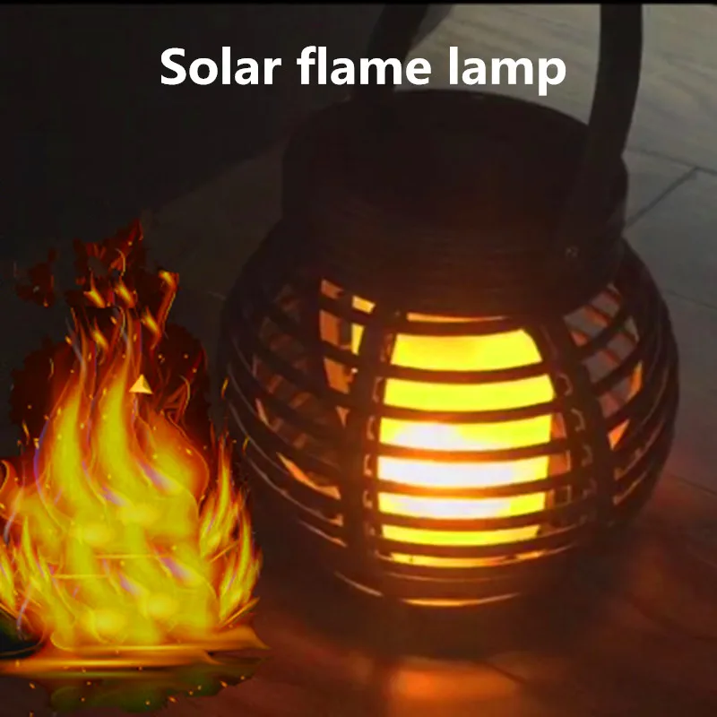 51led SMD Window Sill Solar LED Flame Light Waterproof 51LEDs Lawn Flashing Torch Outdoor Garden Decoration | Освещение