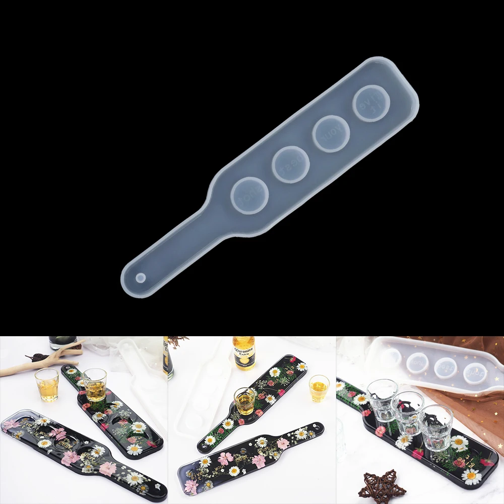 

Wine Glass Tray Transparent Silicone Mould Wine Beer Rack Epoxy Resin Molds For DIY Casting Decoration UV Craft Making Tools